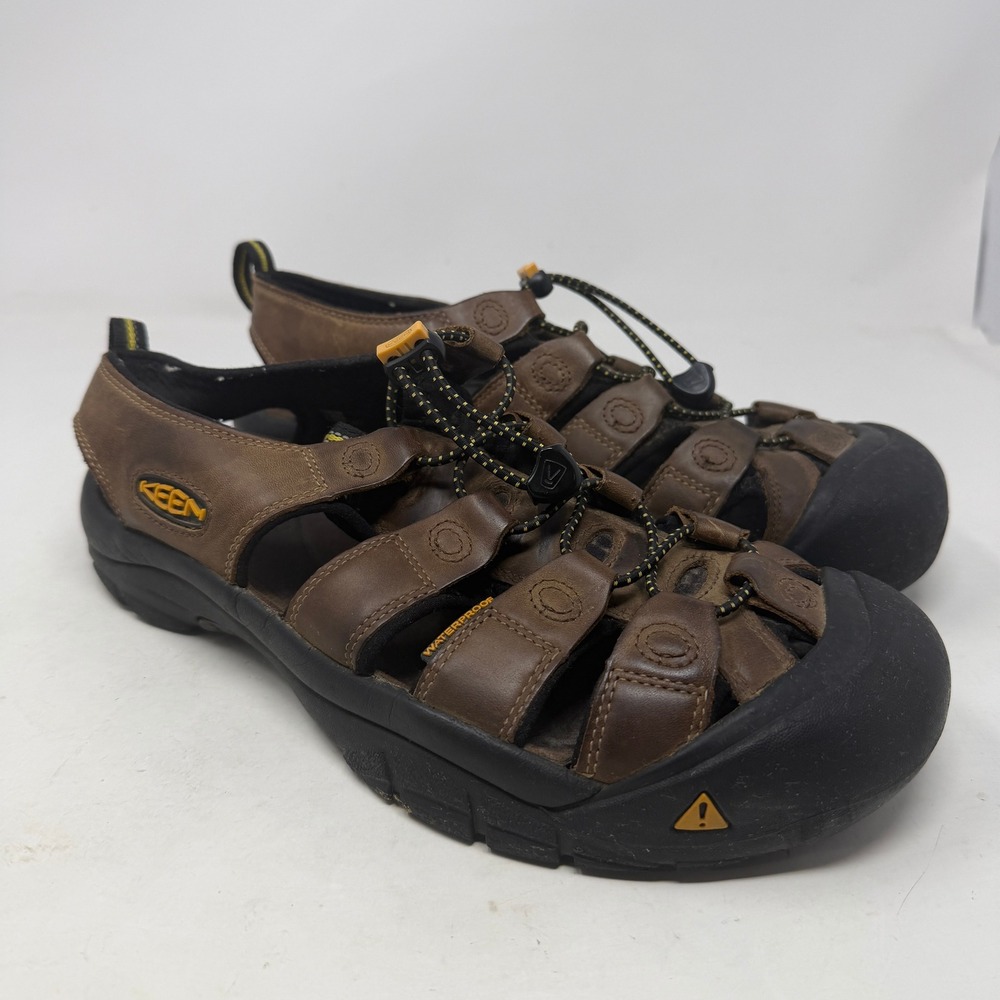 Keen Sandals Mens 11.5 Newport Brown Waterproof Leather EUC